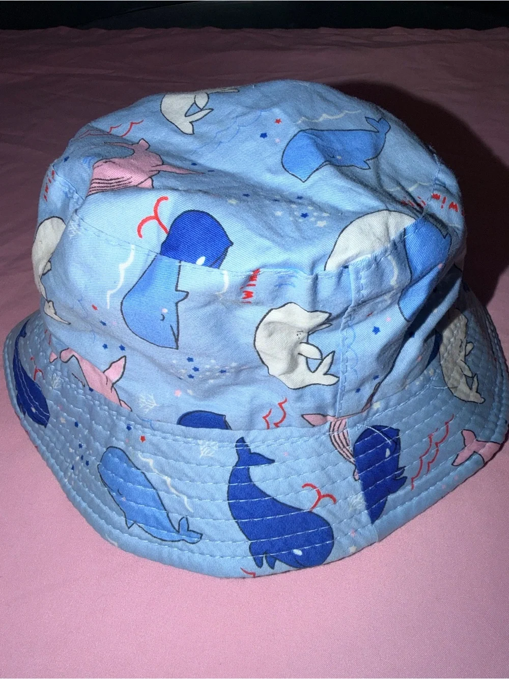 Kids Blue Cotton Bucket Hat